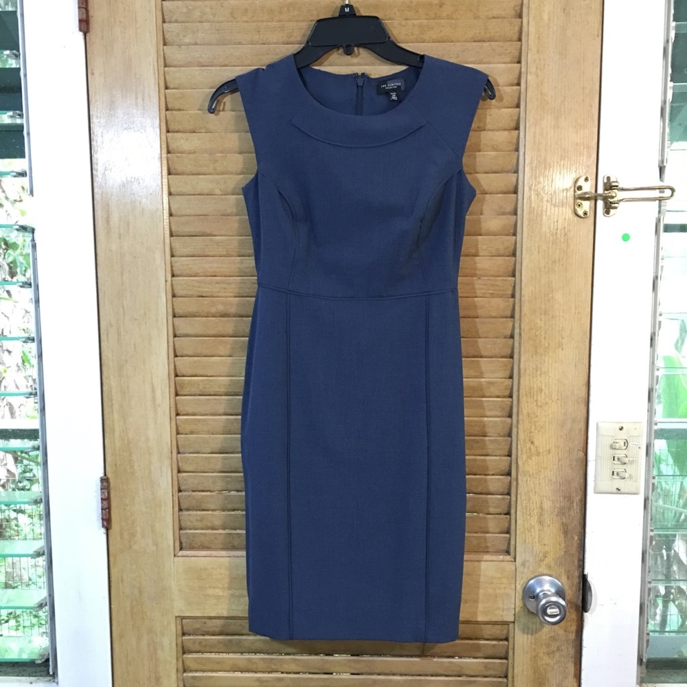 The Limited Blue/Grey Sheath Dress